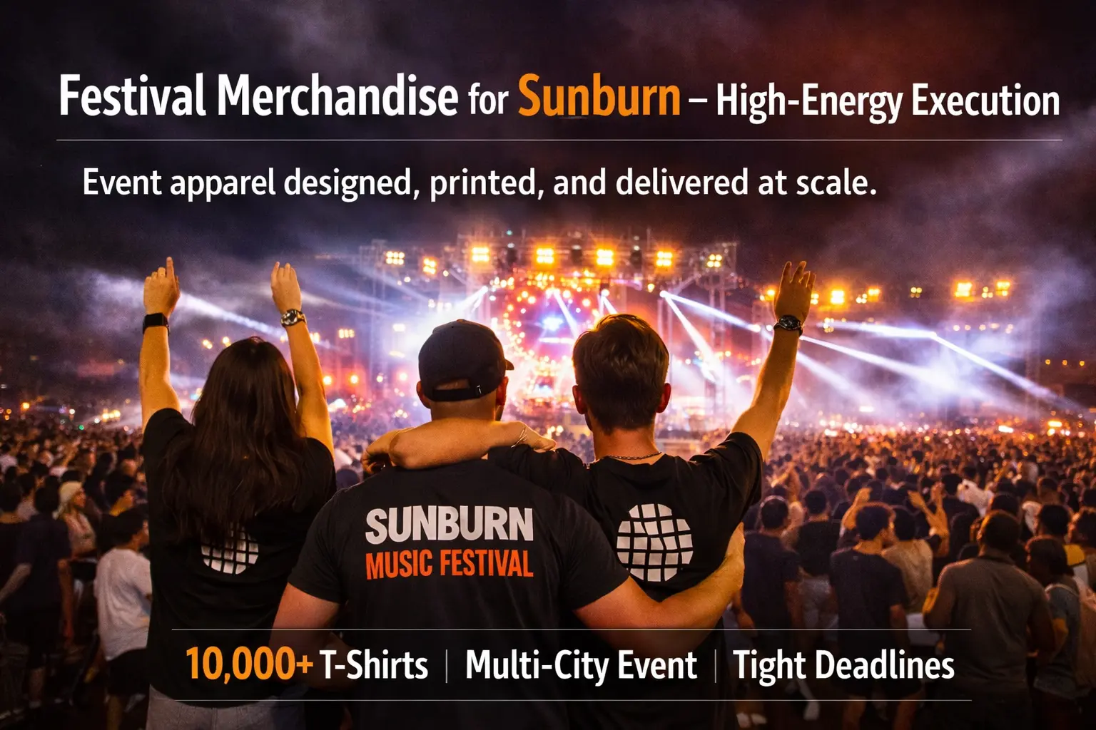 Designing and Delivering Sunburn Festival Merchandise at Scale